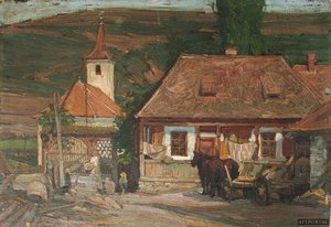 Our Courtyard by Ferenc Marton